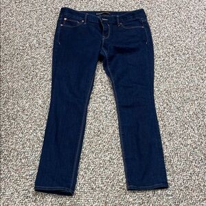 Express Women's Straight Leg Jeans in Dark Indigo